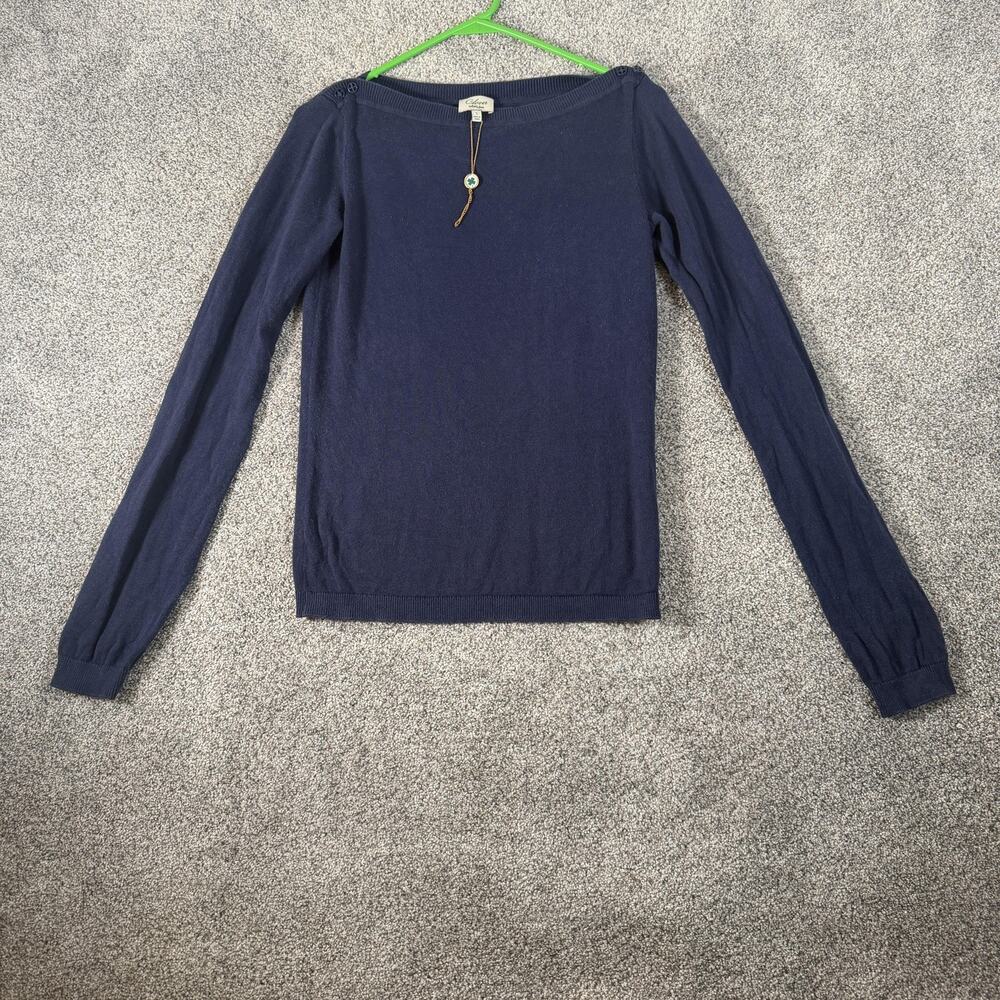 Clover By Bobby Jones Sweater S Classic Nautical Preppy Parisian Coastal Chic
